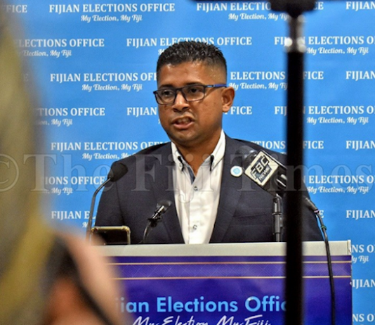 Fiji Supervisor of Elections Mohammed Saneem
