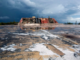 An abandoned Moruroa atoll nuclear bunker