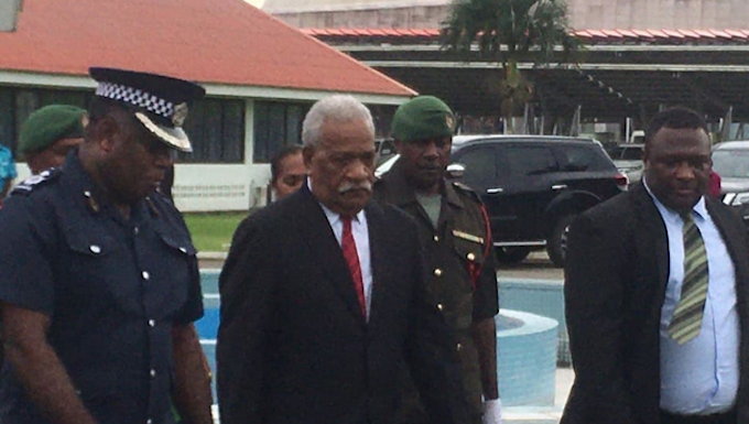 President-elect Nikenike Vurobaravu of Vanuatu
