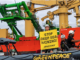 A Greenpeace protest against deep seabed mining
