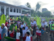 Thousands take part in the peaceful nuclear-free rally in the Tahitian capital Pape'ete