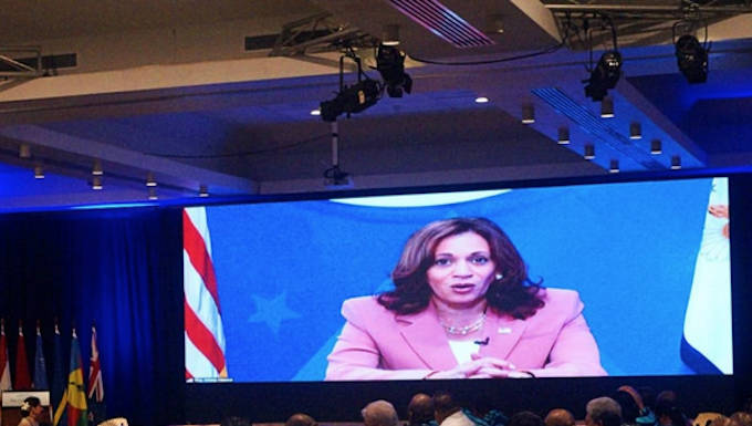 US Vice-President Kamala Harris