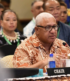 Fiji Prime Minister Voreqe Bainimarama