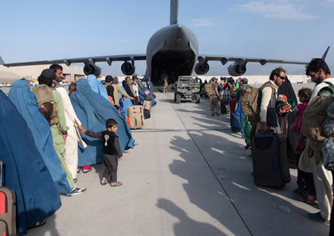 Afghans await evacuation in kabul