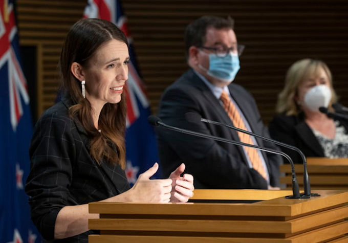 NZ Prime Minister Jacinda Ardern and Deputy PM Grant Robertson