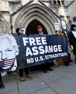 WikiLeaks founder Julian Assange's supporters