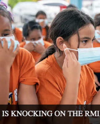 Facemasks on in Majuro