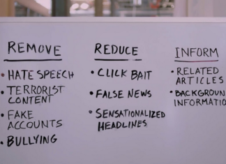 Facebook busts out the whiteboards to brainstorm its fake news strategy