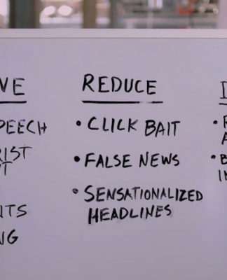 Facebook busts out the whiteboards to brainstorm its fake news strategy
