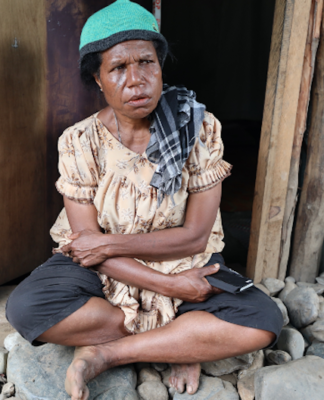 Evelyn Kunda at her safe house