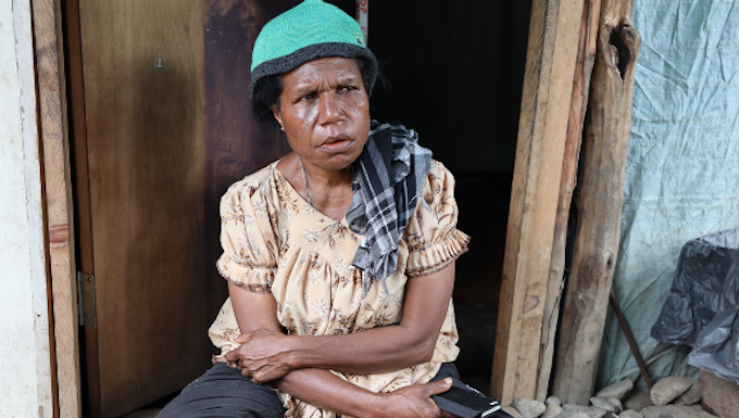 Evelyn Kunda at her safe house