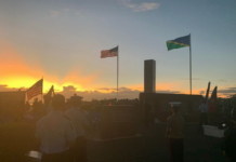 Dawn breaks over Honiara for 80th anniversary of Battle of Guadalcanal celebrations