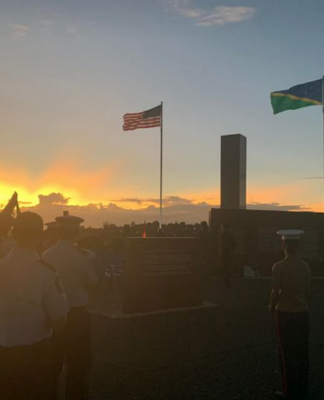 Dawn breaks over Honiara for 80th anniversary of Battle of Guadalcanal celebrations