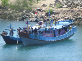 The Indonesian fishing boats reportedly seized by the PNG Defence Force