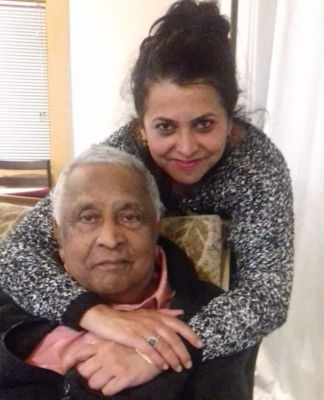 Lawyer Helen Reddy with her father Jai Ram Reddy