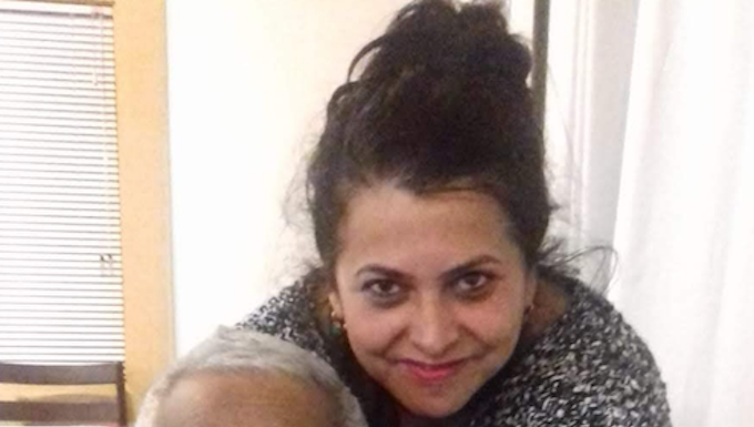Lawyer Helen Reddy with her father Jai Ram Reddy