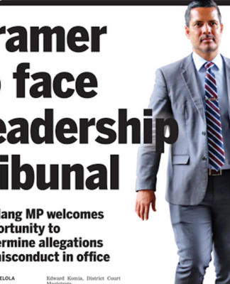 MP for Madang Bryan Kramer