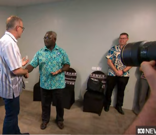 Solomon Islands Prime Minister Manasseh Sogavare