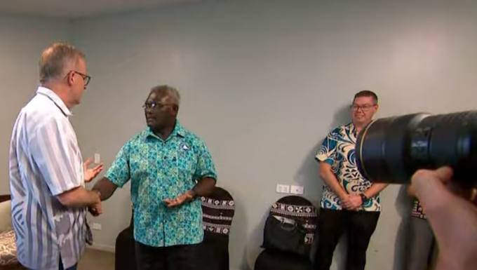 Solomon Islands Prime Minister Manasseh Sogavare