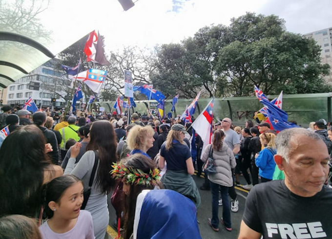Auckland city protesters