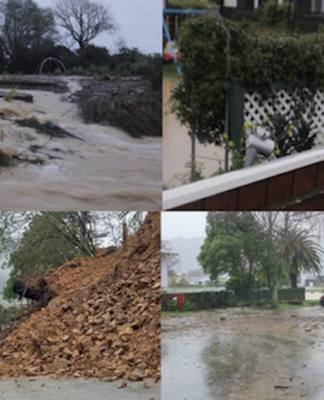 Flood damage in Nelson
