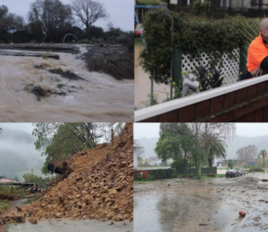 Flood damage in Nelson