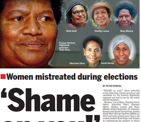 Women leaders condemn male violence in PNG election
