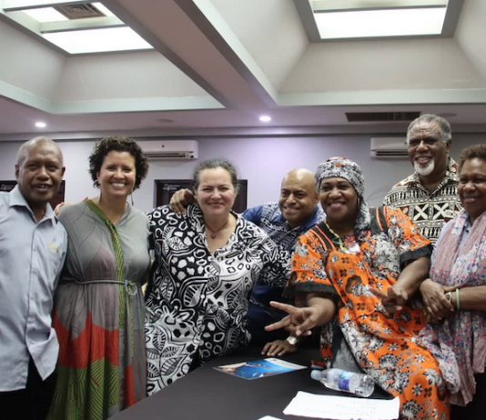 Pacific journalists at the Forum Economic Ministers Meeting (FEMM) media workshop