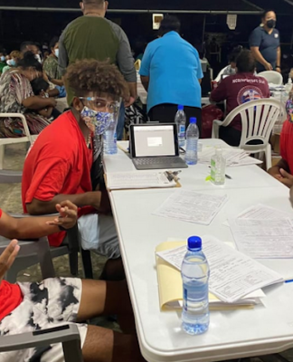 Marshall Islands Red Cross Society volunteers