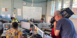 SIBC newsroom in Honiara