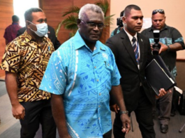 Solomon Islands Prime Minister Manasseh Sogavare
