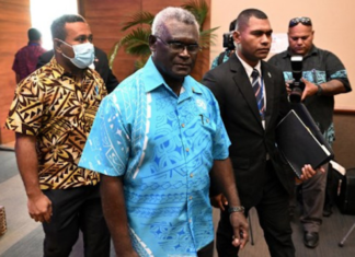Solomon Islands Prime Minister Manasseh Sogavare
