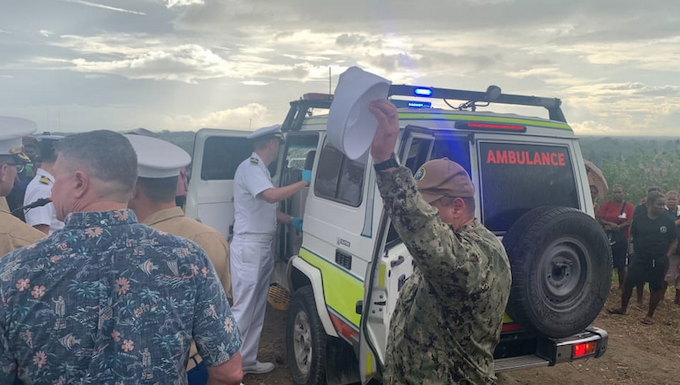 Japanese sailor stabbed during Guadalcanal remembrance event The authorities deal with the stabbing attack at Bloody Ridge, Solomon Islands