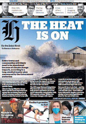 NZ Herald "The Heat Is On" 040822