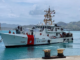 The US Coast Guard fast response cutter Oliver Henry arrives in Port Moresby