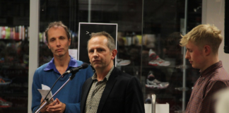 Nicky Hager (left) with his publisher Robbie Burton