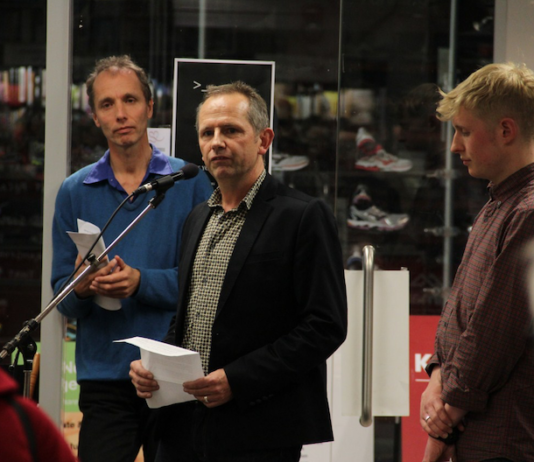 Nicky Hager (left) with his publisher Robbie Burton