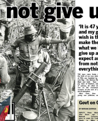 Flashback: PNG's "general" Julius Chan at the frontline