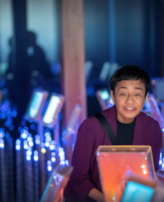 Nobel Peace Prize co-laureate Maria Ressa