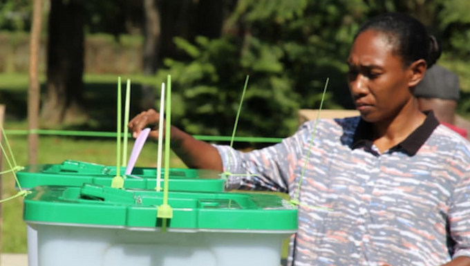 Voting in the Papua New Guinean national election