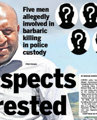 Five men allegedly involved in the "barbaric" bushknife killing of PNG Ports chief Fego Kiniafa have been arrested