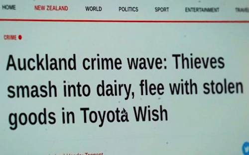 One of many recent headlines citing a "crime wave"