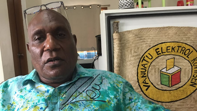 Vanuatu Electoral Commission Chair Edward Kaltamat
