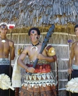 A Fijian meke wau (club dance)