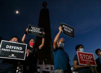Filipino press freedom and human rights activists