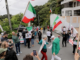 Protesters outside the Iranian embassy in Wellington 281022