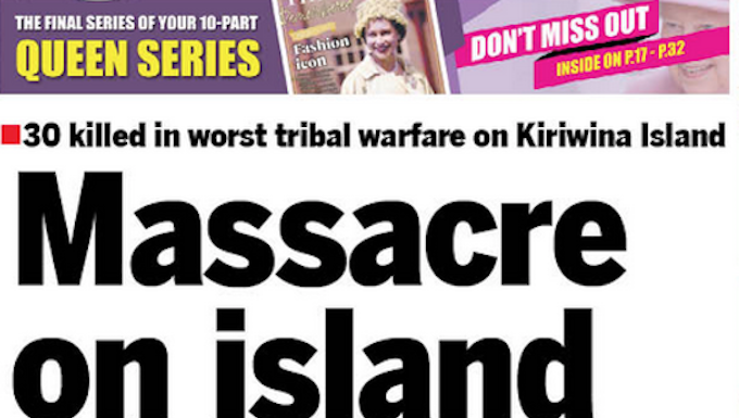 v"Massacre on island of love" - PNG Post-Courier