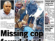 "Missing [PNG] cop found dead" . . . how the PNG Post-Courier reported the story 31102022