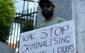 A Papuan student protesting in Perth