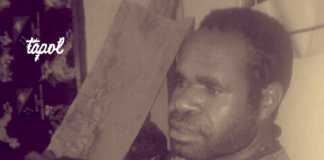 Papuan protester Zode Hilapok